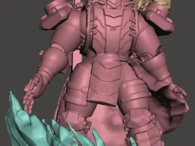 Lancer-Harrison Armory Sherman Laser pose 28mm scale miniature 3D print model