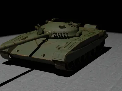 Milatry alloy Tank 3D model