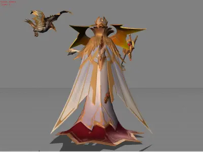 Pharsa Hierophant Low-poly 3D model