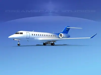 Bombardier Global Express 6000 V15 3D model