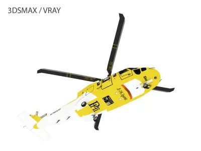 S-76 SIKORSKY Low-poly 3D model