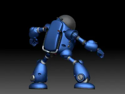 Red Ribbon Army Robot model kit articulate 3D print model