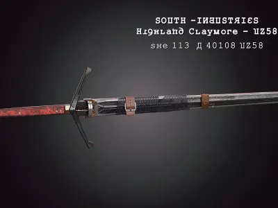 Highland Claymore 3D model