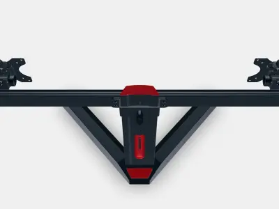 Rapture Monitor Arm TURRET DX - fekete Low-poly 3D model