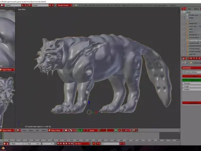 infected monsters 3D model