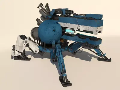 Vixiq sci-fi robot 3D model