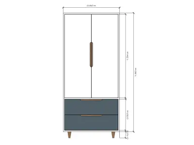 Wardrobe - Type Audi - Request for another software Free 3D model