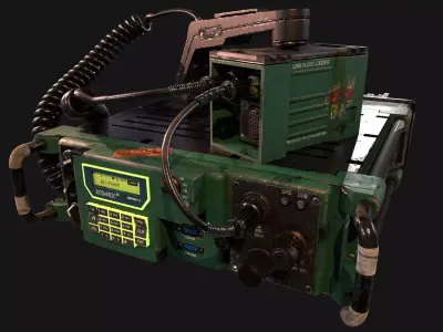 Military Radio Free low-poly 3D model