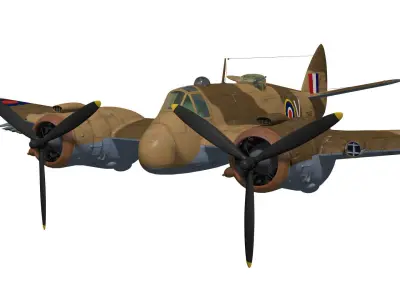 Bristol Beaufighter  MKVI 3D model
