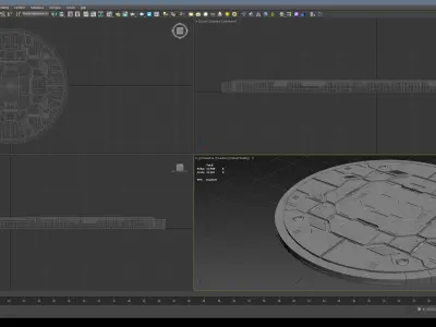Sci-Fi Kit Free 02 Mecha Platform Free 3D model