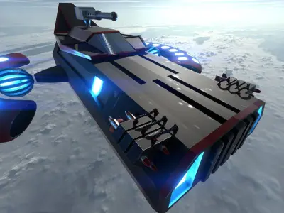 Magnetic Ship 3D model