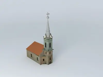 The Lutheran Churchi Ősagárd Free 3D model