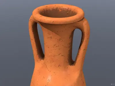 Dressel-14 type Amphora Low-poly 3D model