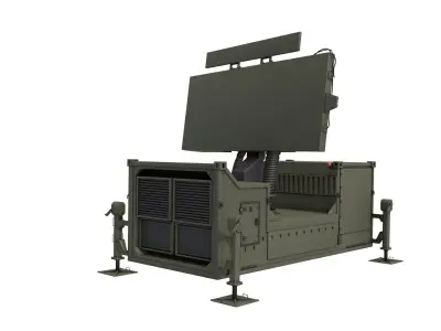 Thales Ground Master 400 Radar 3D model