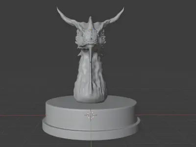 dragon head for 3D print 3D print model