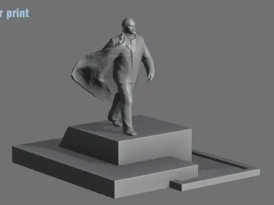 Monument of Vladimir Lenin 3D model
