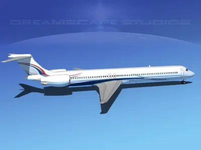 Douglas MD-80 Corporate 2 3D model