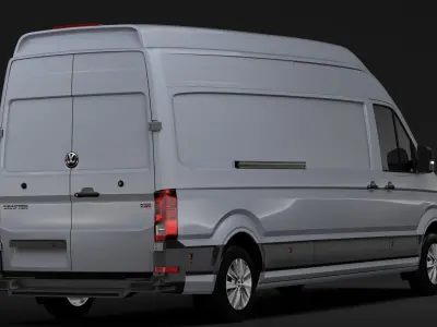 WV Crafter Van L3H3 2018 3D model