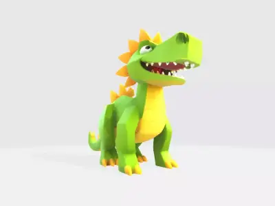 Lowpoly dinasaur Low-poly 3D model