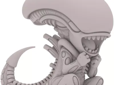 Alien Kreatur Chibi  Alien Creature Chibi  Baby Alien   3D print model