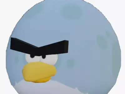 TONY FROM ANGRY BIRDS Low-poly 3D model