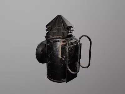 Police Lantern Low-poly 3D model