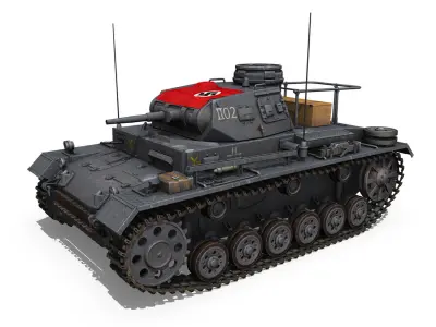 PzBefWg III - Ausf F - 9 PzDiv 3D model