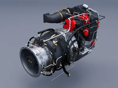Engine TPE331 3D model