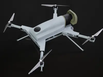 Kargu Drone Low-poly 3D model