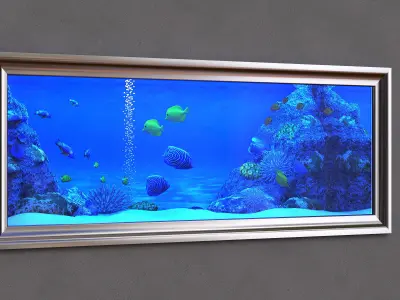 aquarium in frame 3D model
