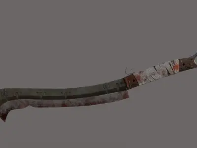 Zombie Cutter Weapon Low-poly 3D model