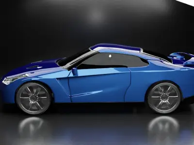 Nissan GT R35 2009 Free 3D model