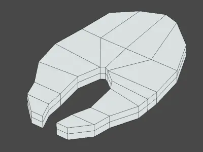 Low Poly Salmon Low-poly 3D model