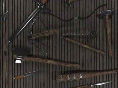 3D Medieval Weapons 3D model