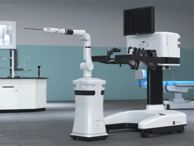 CMR Surgical Versus Rigged for Maya 3D model