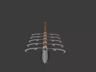 Wolfs broom Low-poly 3D model