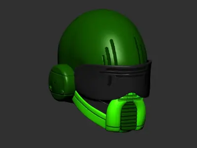 helmet high poly sculpt 3d printable  3D model
