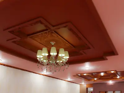 typical Balinese lobby 3D model