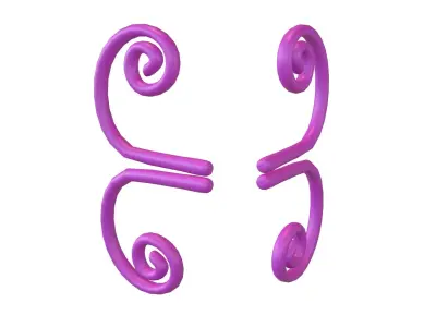 Butterfly Wing v1 001 Low-poly 3D model