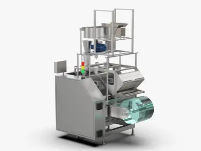 Vertical Fill Seal Packaging Machine 3D model