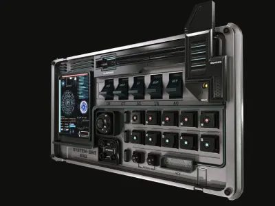 control panel 3D model