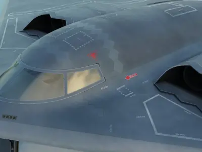 B-2 Spirit Stealth Bomber - High-Detail Realistic 3D Model 3D model