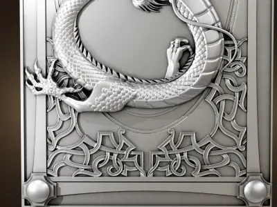 Ancient Chinese dragon Free 3D print model