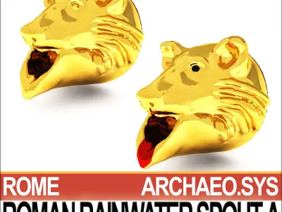 Roman Rainwater Spout A 3D model