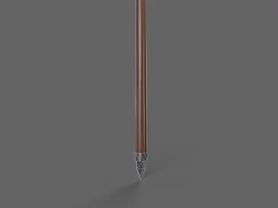 PBR Polearm V1b Low-poly 3D model