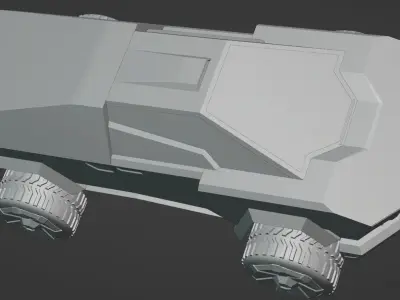 Army Cybertruck - Cyvee 3D model