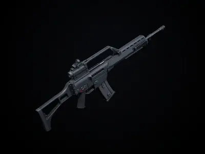 G36 Variants PBR Low-poly 3D model