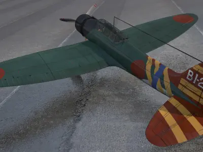 Aichi D3A1 Val 3D model