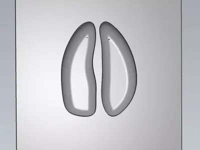 MakeIT Elk Feet Print Mold With Top Frame 3D model