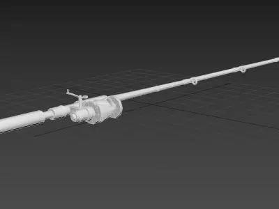 Fishing Rod - Gest Low-poly 3D model